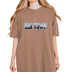 Chicago Chi-Town City Pride Vintage Soft Unisex T-shirt Espresso