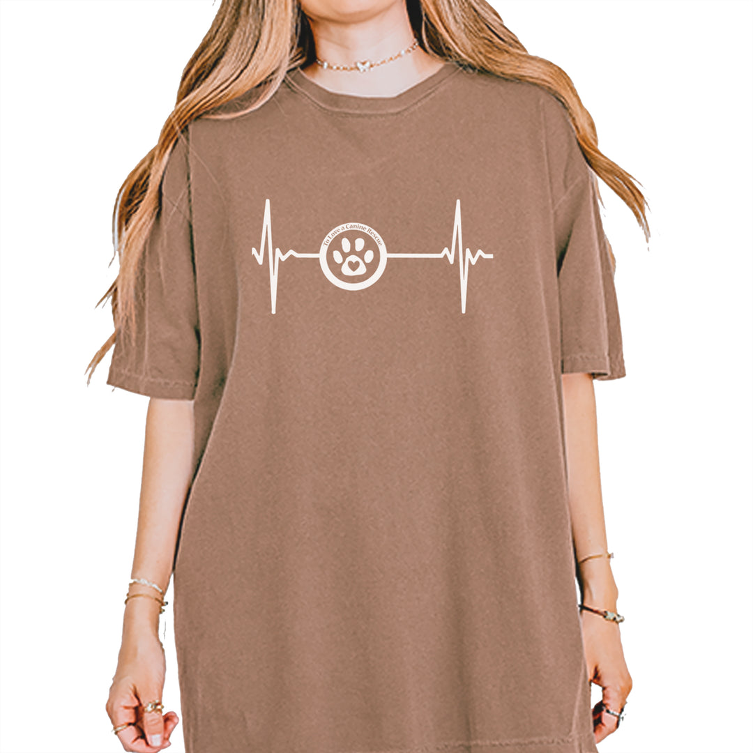 TLC Rescue Heartbeat Vintage Soft Unisex T-shirt Espresso