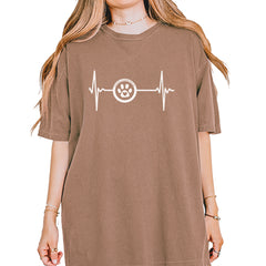 TLC Rescue Heartbeat Vintage Soft Unisex T-shirt Espresso