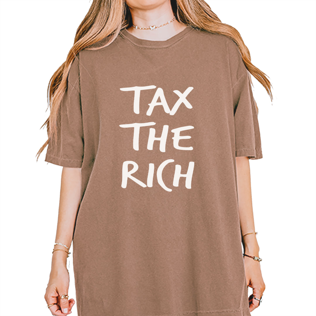Tax the Rich Protest Wealth Inequality Vintage Soft Unisex T-shirt Espresso