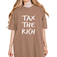 Tax the Rich Protest Wealth Inequality Vintage Soft Unisex T-shirt Espresso