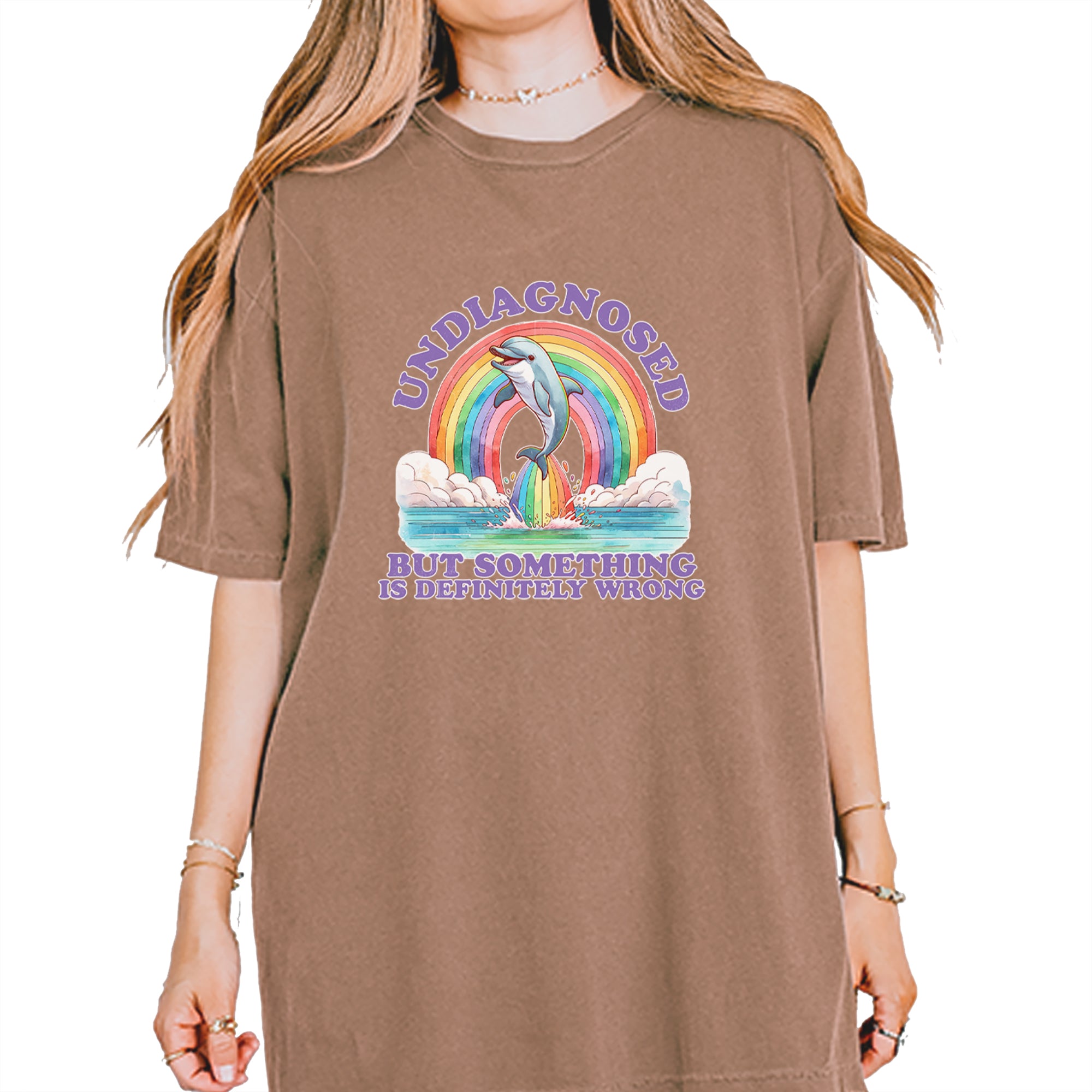 Undiagnosed But Something Is Definitely Wrong Vintage Soft Unisex T-shirt Espresso