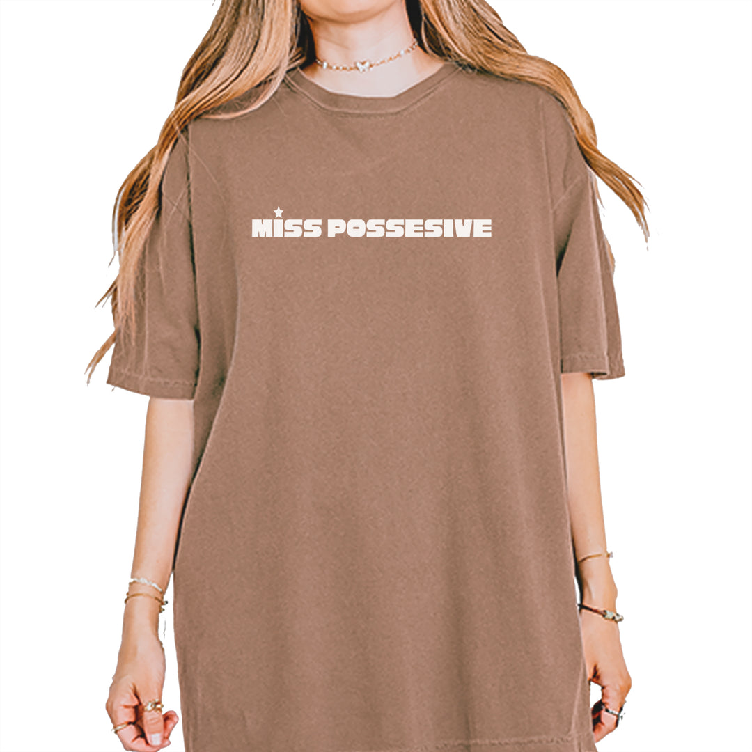 Miss Possessive Music Vintage Soft Unisex T-shirt Espresso