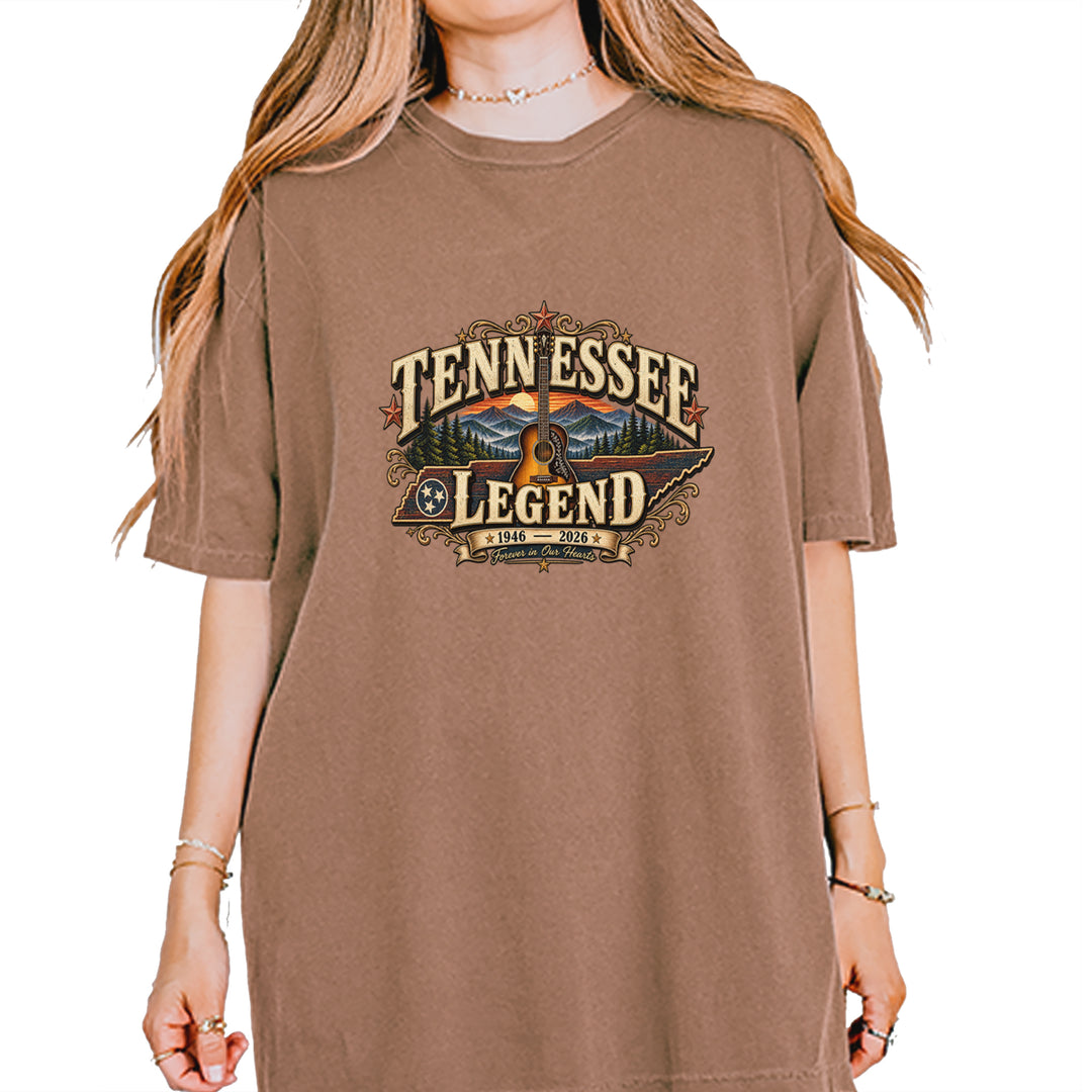 Tennessee Legend Country Music Dolly Vintage Soft Unisex T-shirt Espresso