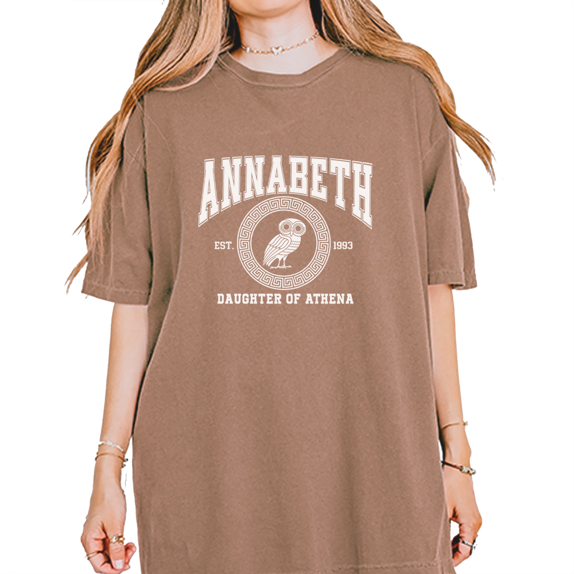 Annabeth Daughter of Athena Owl Wisdom Vintage Soft Unisex T-shirt Espresso