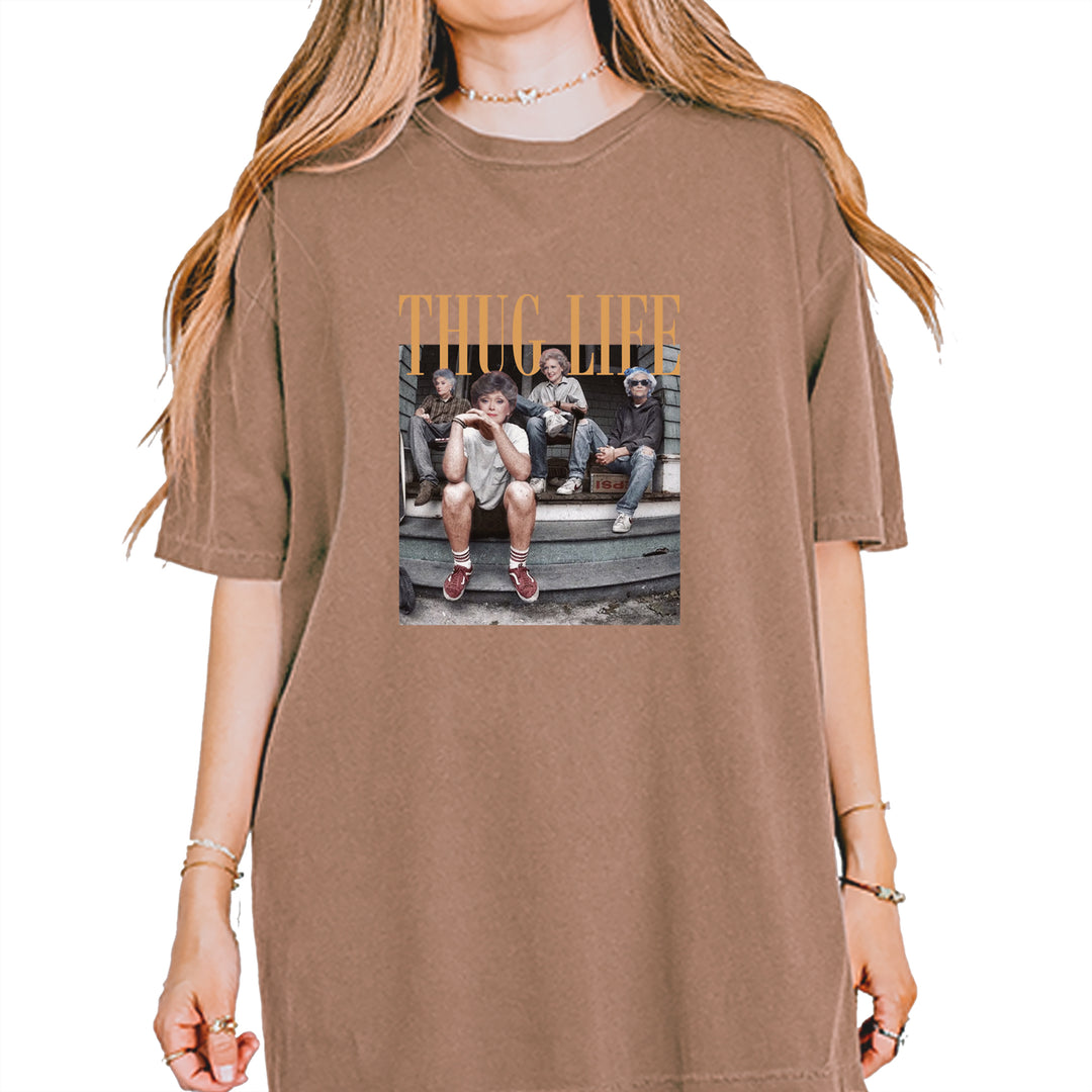 Golden Girls Thug Life Street Vintage Soft Unisex T-shirt Espresso