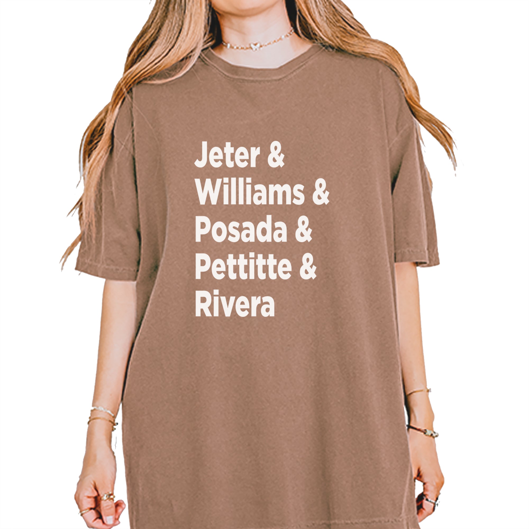 Jeter & Williams & Posada & Pettitte & Rivera Vintage Soft Unisex T-shirt Espresso