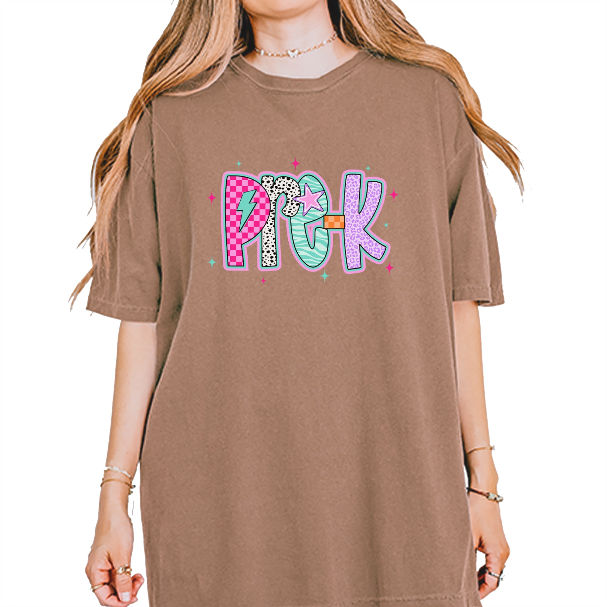 Pre-K Party Time Colorful Back to School Vintage Soft Unisex T-shirt Espresso