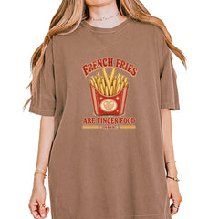 French Fries Are Finger Food IYKYK Vintage Soft Unisex T-shirt Espresso