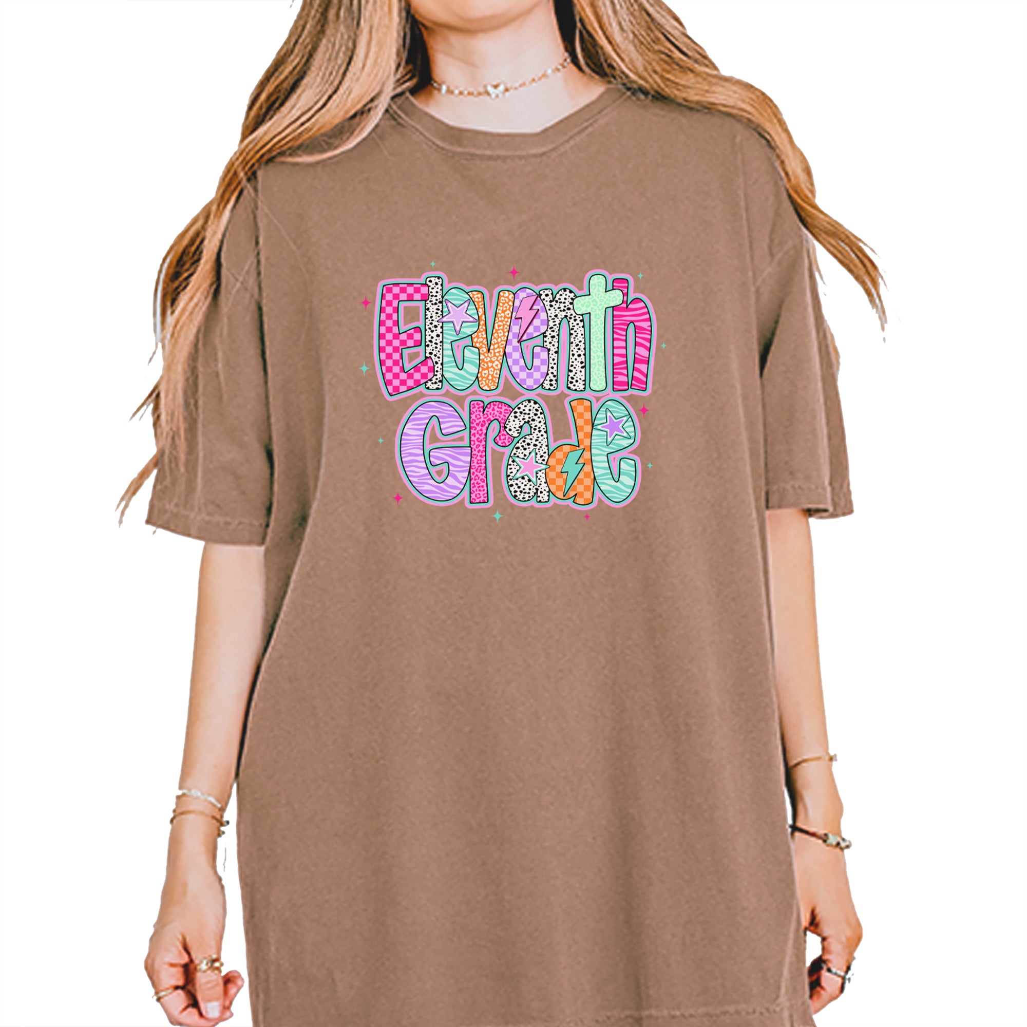 Eleventh Grade Extra Colorful Back to School Vintage Soft Unisex T-shirt Espresso