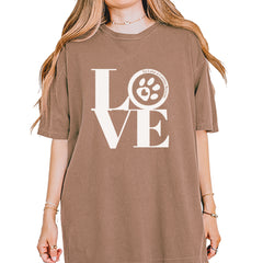 TLC LOVE Dog Rescue Vintage Soft Unisex T-shirt Espresso