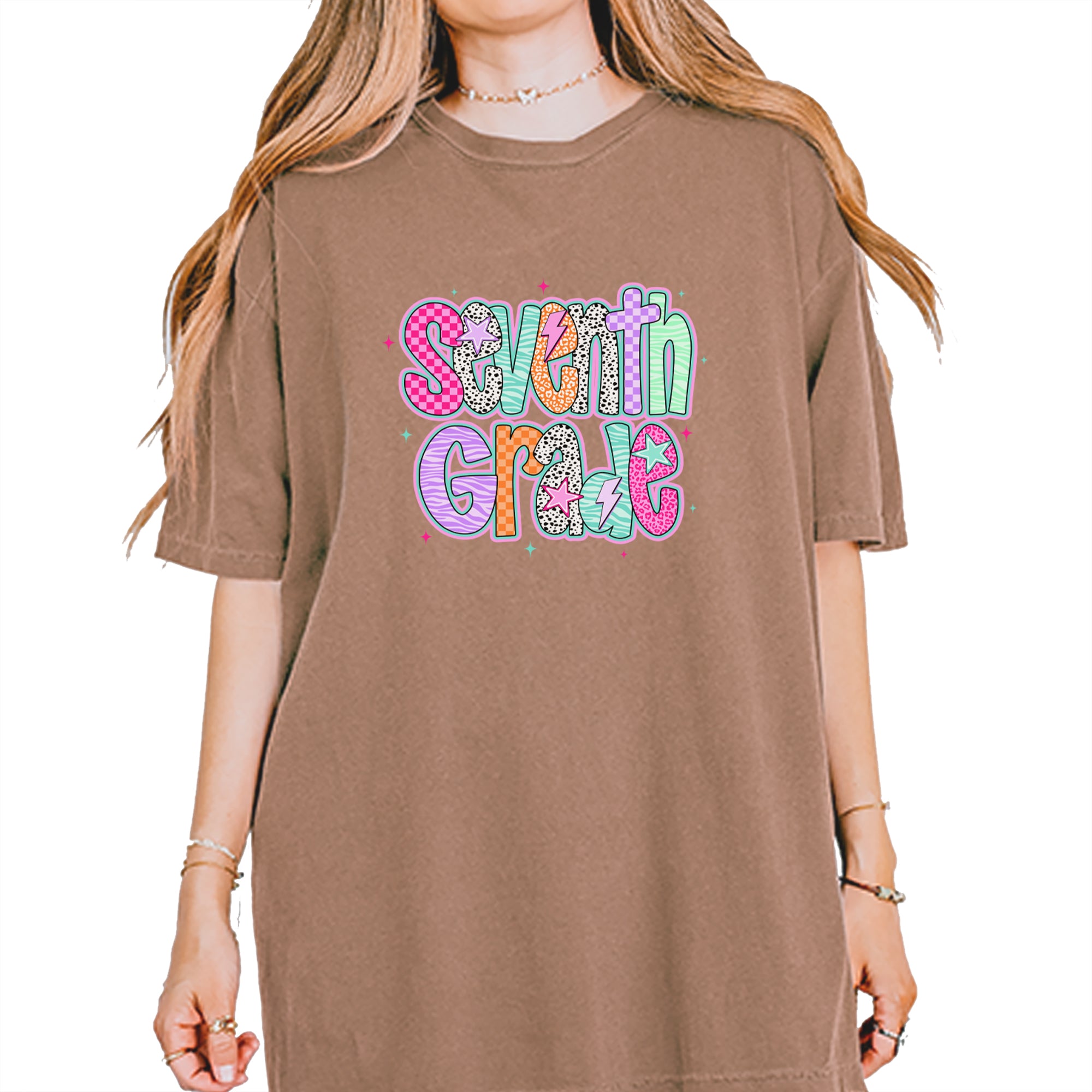 Seventh Grade Swagger Colorful Back to School Vintage Soft Unisex T-shirt Espresso