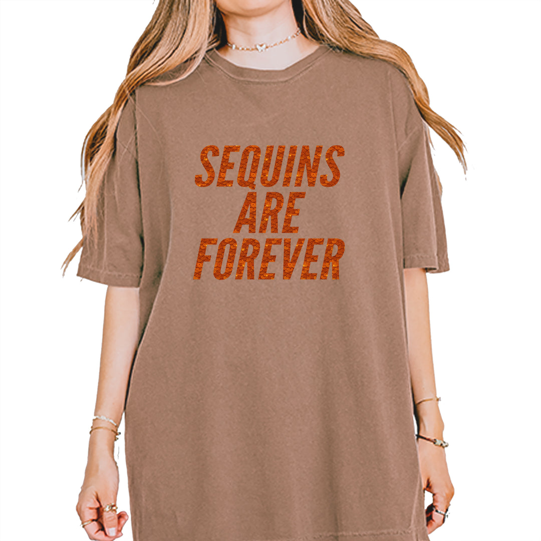 Sequins Are Forever Retro Glam Vintage Soft Unisex T-shirt Espresso