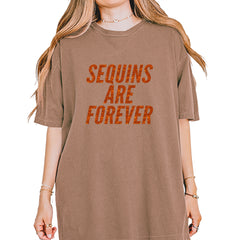 Sequins Are Forever Retro Glam Vintage Soft Unisex T-shirt Espresso