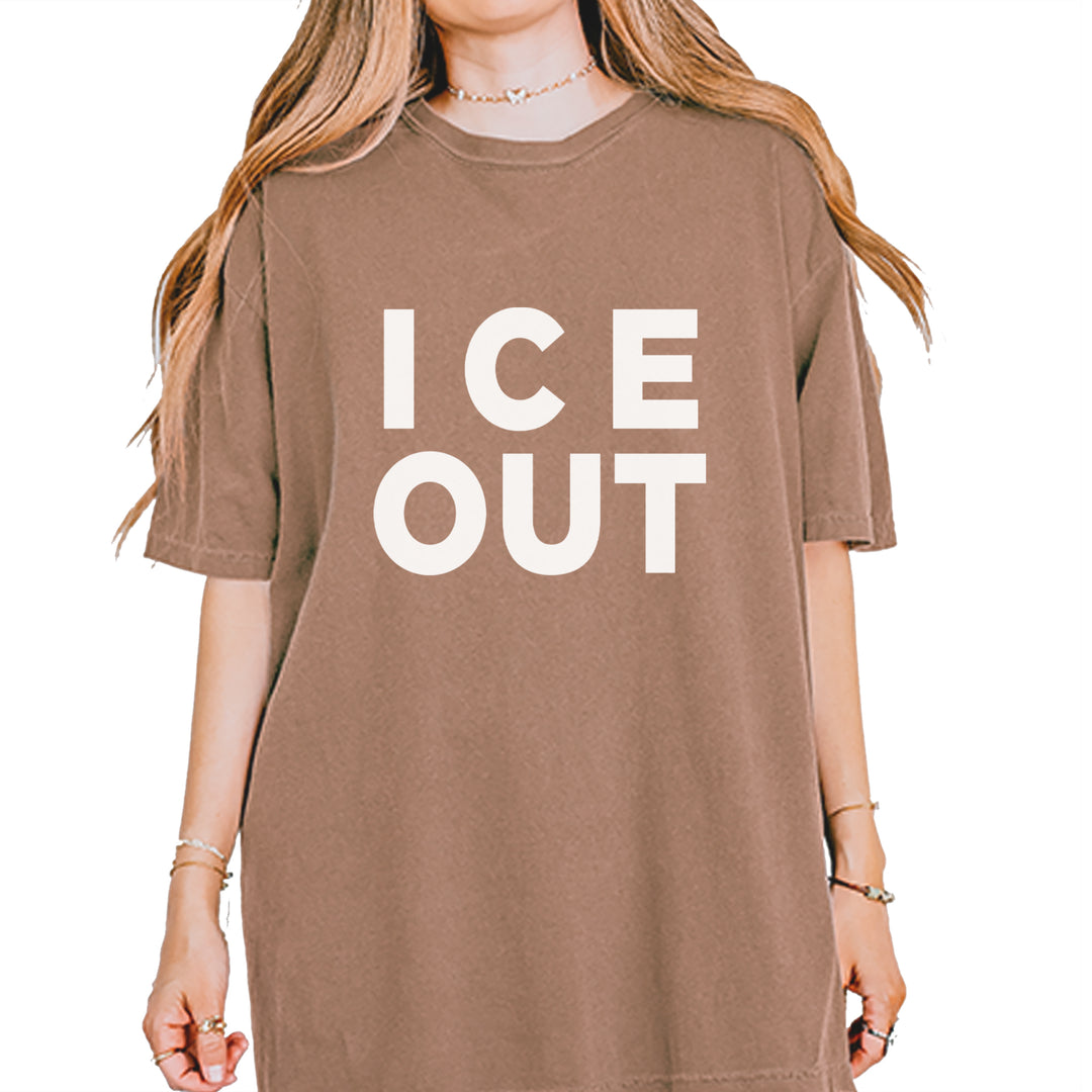 Ice Out Protest Vintage Soft Unisex T-shirt Espresso