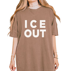 Ice Out Protest Vintage Soft Unisex T-shirt Espresso