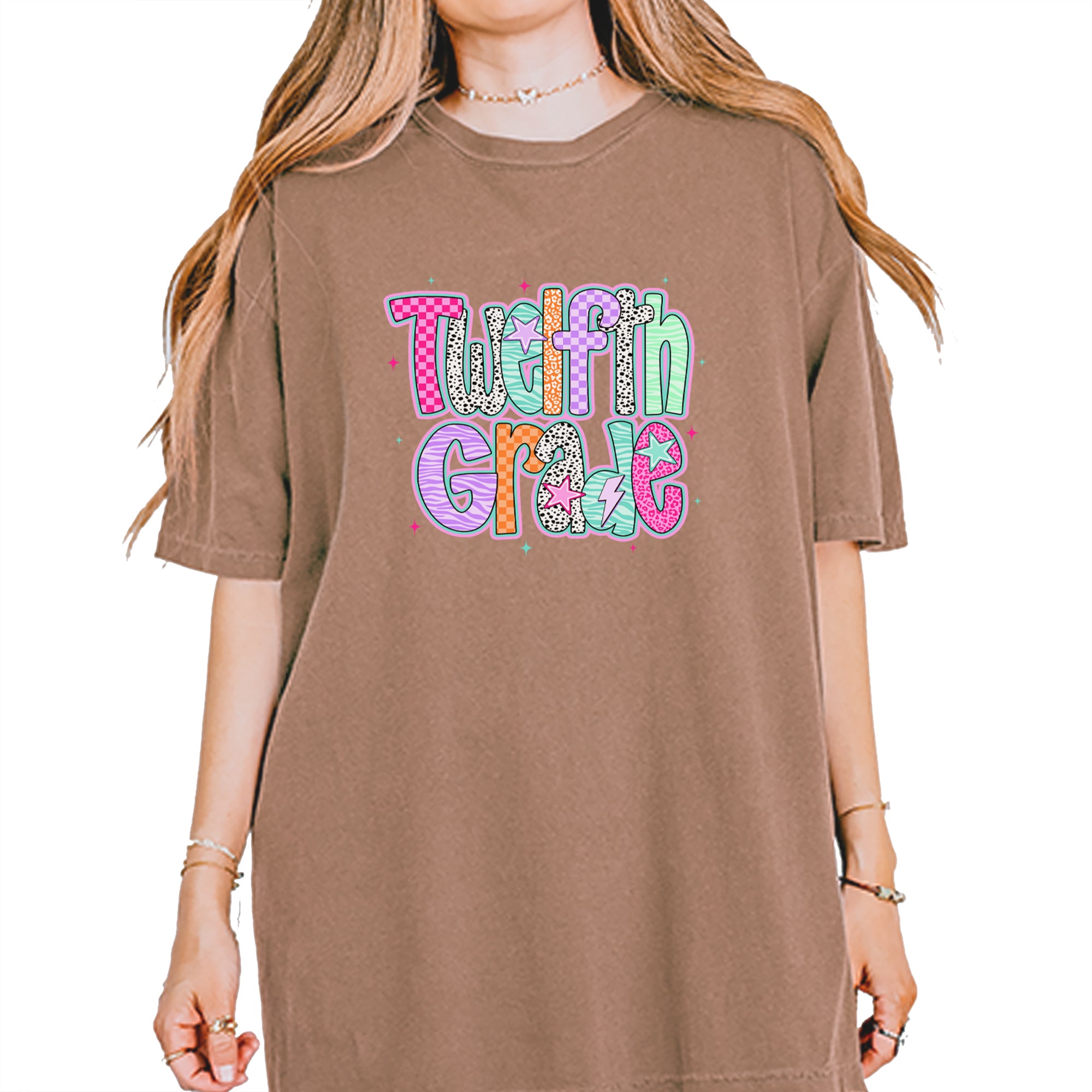 Senior Year Colorful Back to School Vintage Soft Unisex T-shirt Espresso