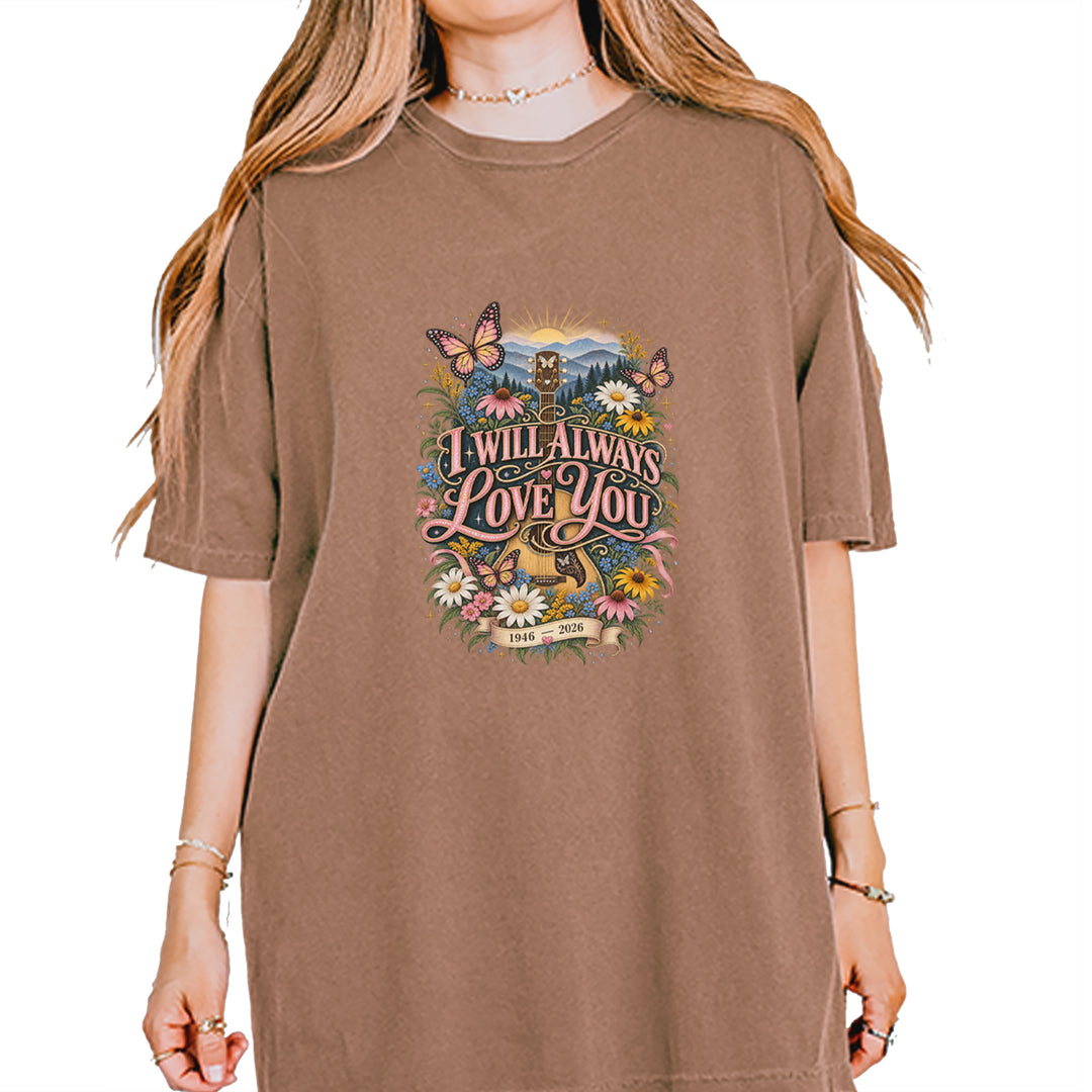 I Will Always Love You Dolly Vintage Soft Unisex T-shirt Espresso