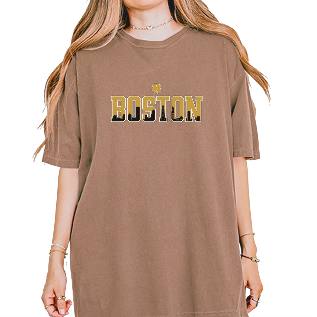 Boston City Pride Irish Vintage Soft Unisex T-shirt Espresso