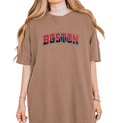 Boston City Pride Skyline Vintage Soft Unisex T-shirt Espresso