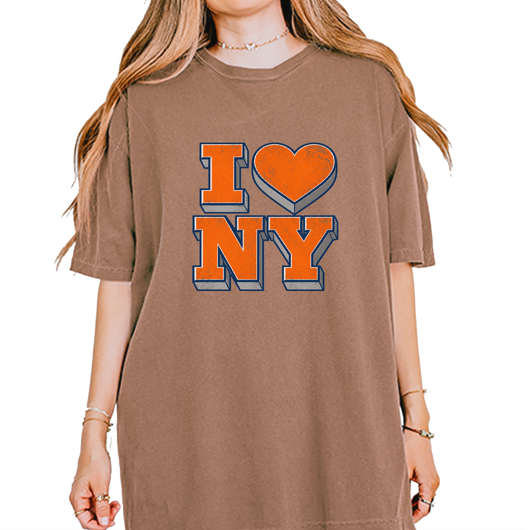 New York City Pride Heart Vintage Soft Unisex T-shirt Espresso