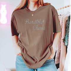 Beautiful Chaos Glitter Music Festival Vintage Soft Unisex T-shirt 