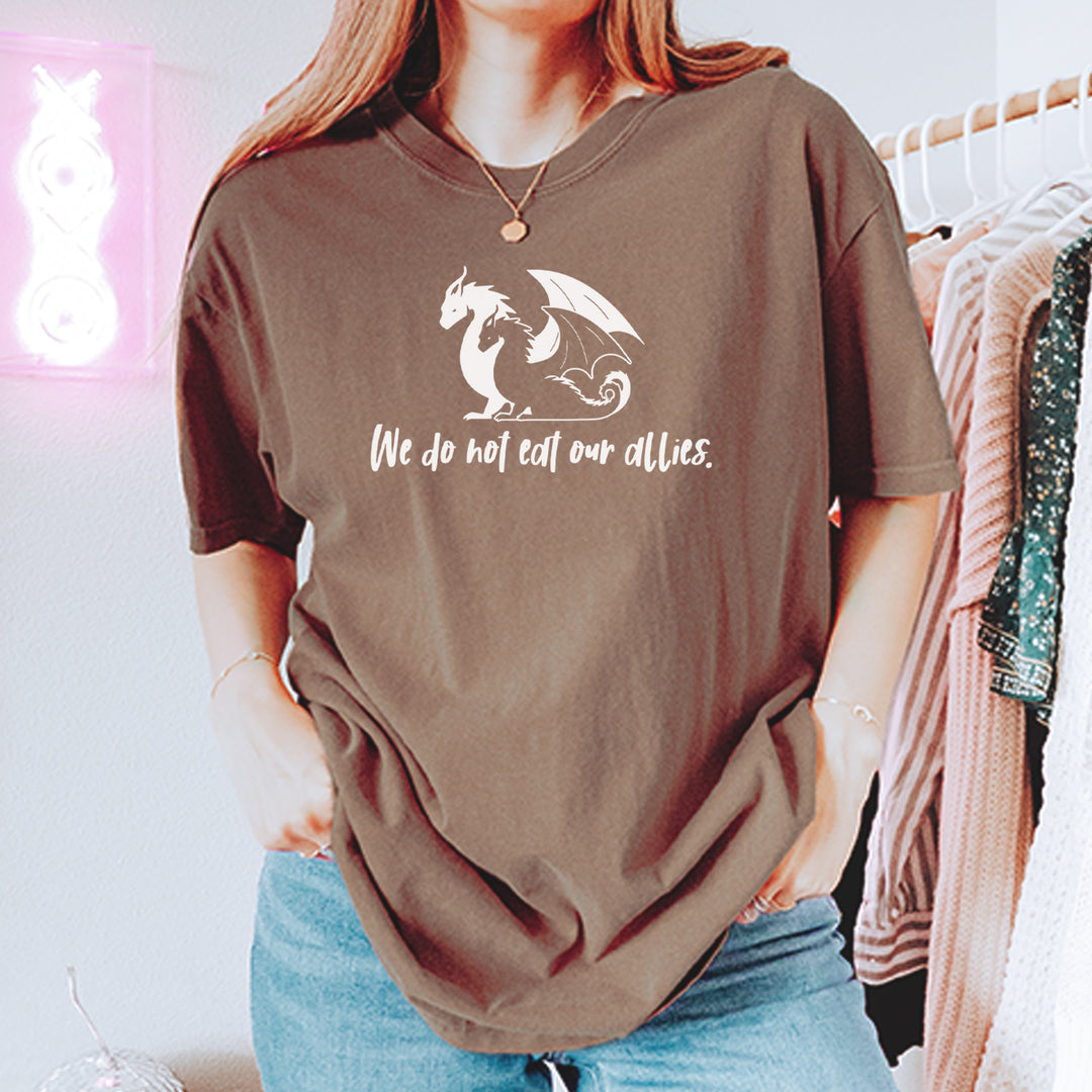 We Do Not Eat Our Allies Fourth Wing Basgiath Vintage Soft Unisex T-shirt 