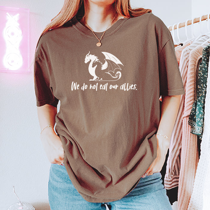 We Do Not Eat Our Allies Fourth Wing Basgiath Vintage Soft Unisex T-shirt