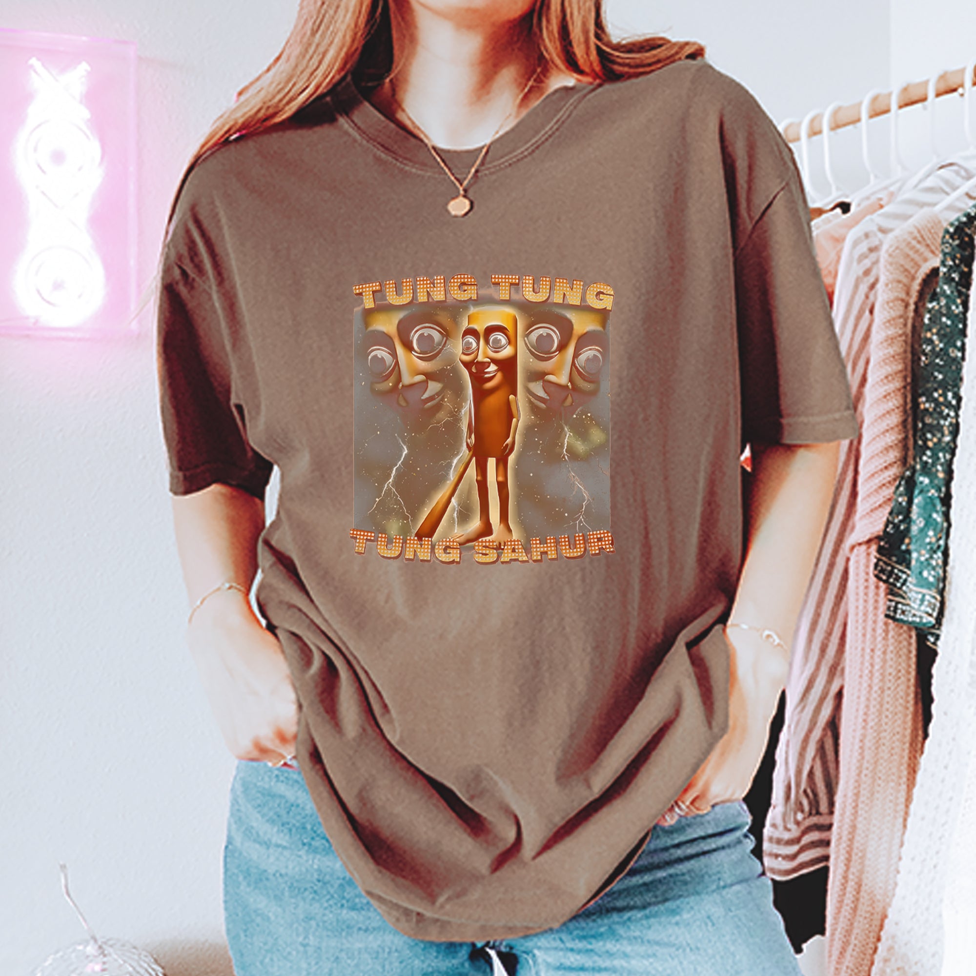 Tung Tung Tung Sahur Enforcer Vintage Soft Unisex T-shirt 