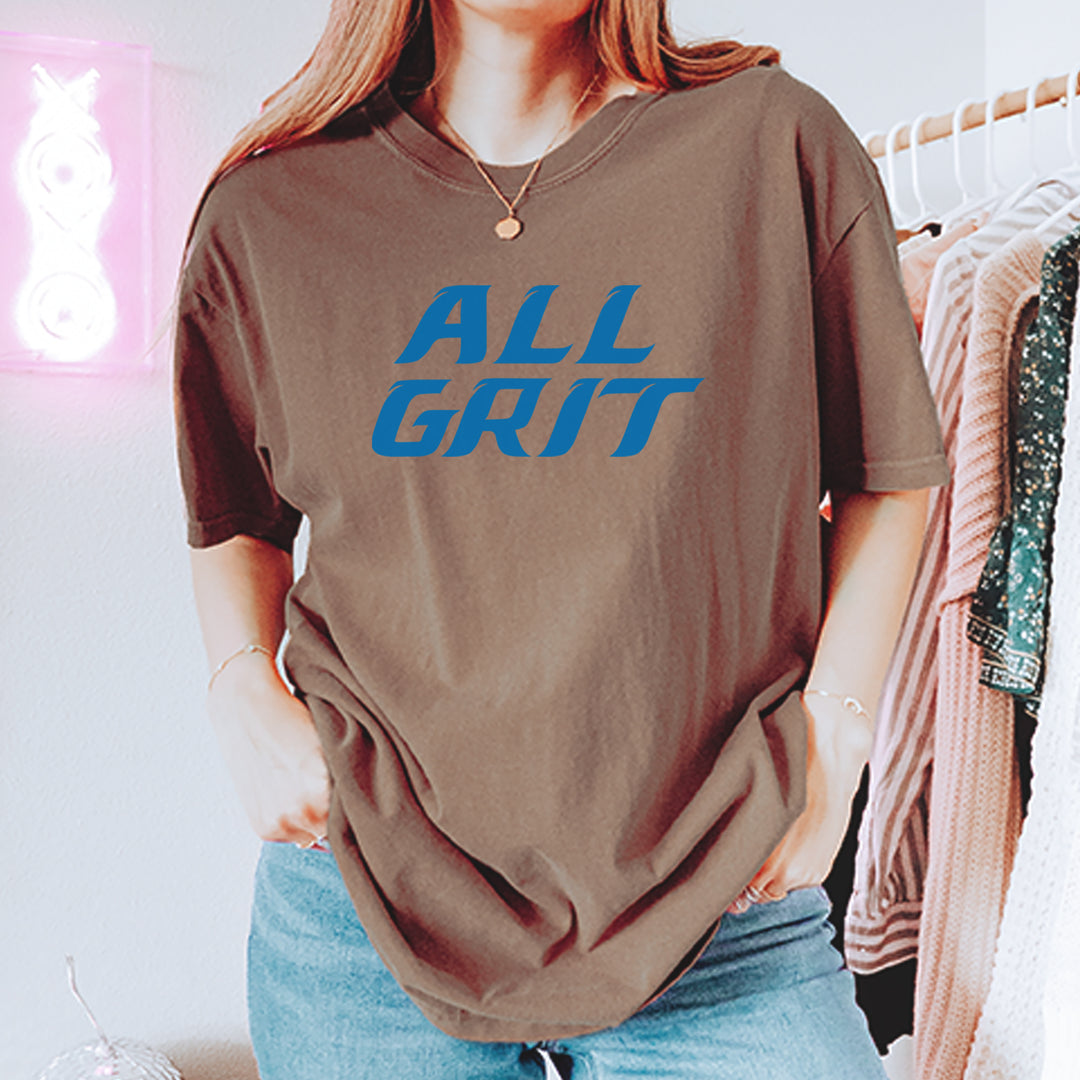 All Grit Detroit Football Vintage Soft Unisex T-shirt 