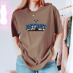Detroit Motor City Retro Piston Vintage Soft Unisex T-shirt 