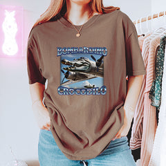 Bombardino Crocodilo Brainrot Vintage Soft Unisex T-shirt 