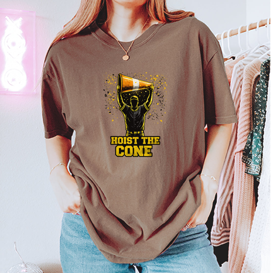 Hoist The Cone Pittsburgh Pride Vintage Soft Unisex T-shirt 