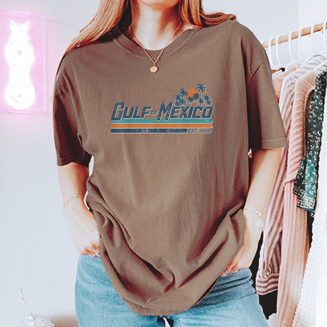 Gulf Of Mexico Established Year 1550 Vintage Soft Unisex T-shirt 