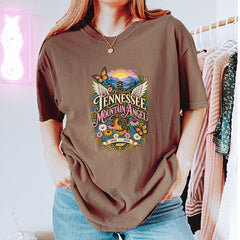 Tennessee Mountain Angel Wings Dolly Vintage Soft Unisex T-shirt 