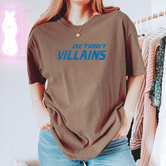 Detroit Villains Grit Football Vintage Soft Unisex T-shirt 