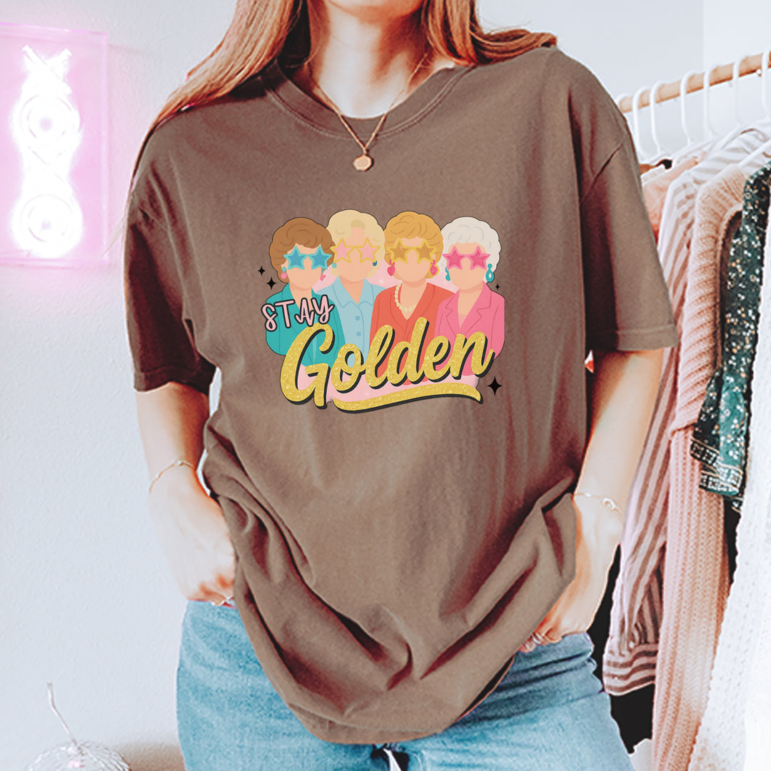 Stay Golden Girls Retro Vintage Soft Unisex T-shirt 