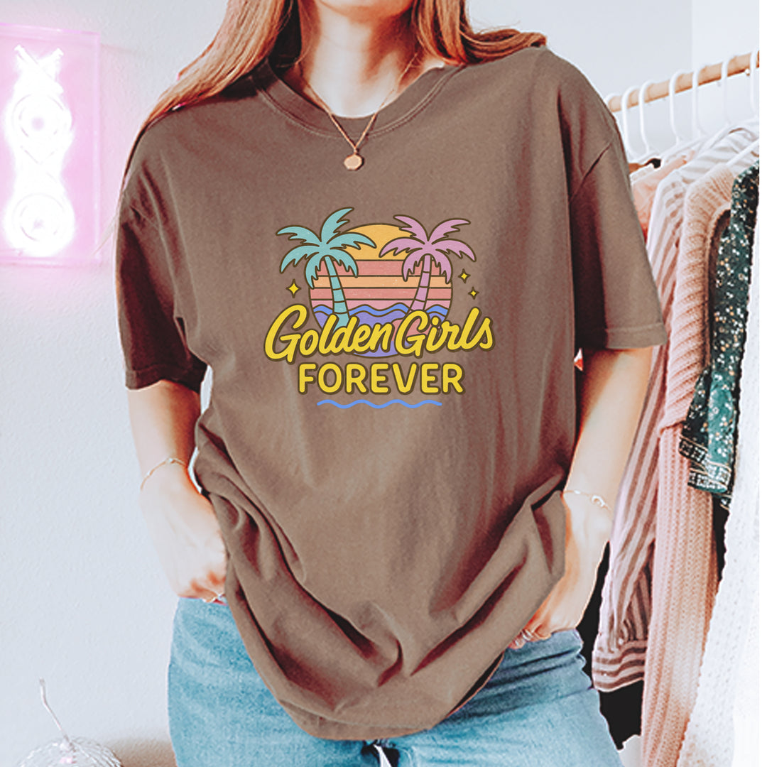 Golden Girls Forever Retro Sunset Vintage Soft Unisex T-shirt 
