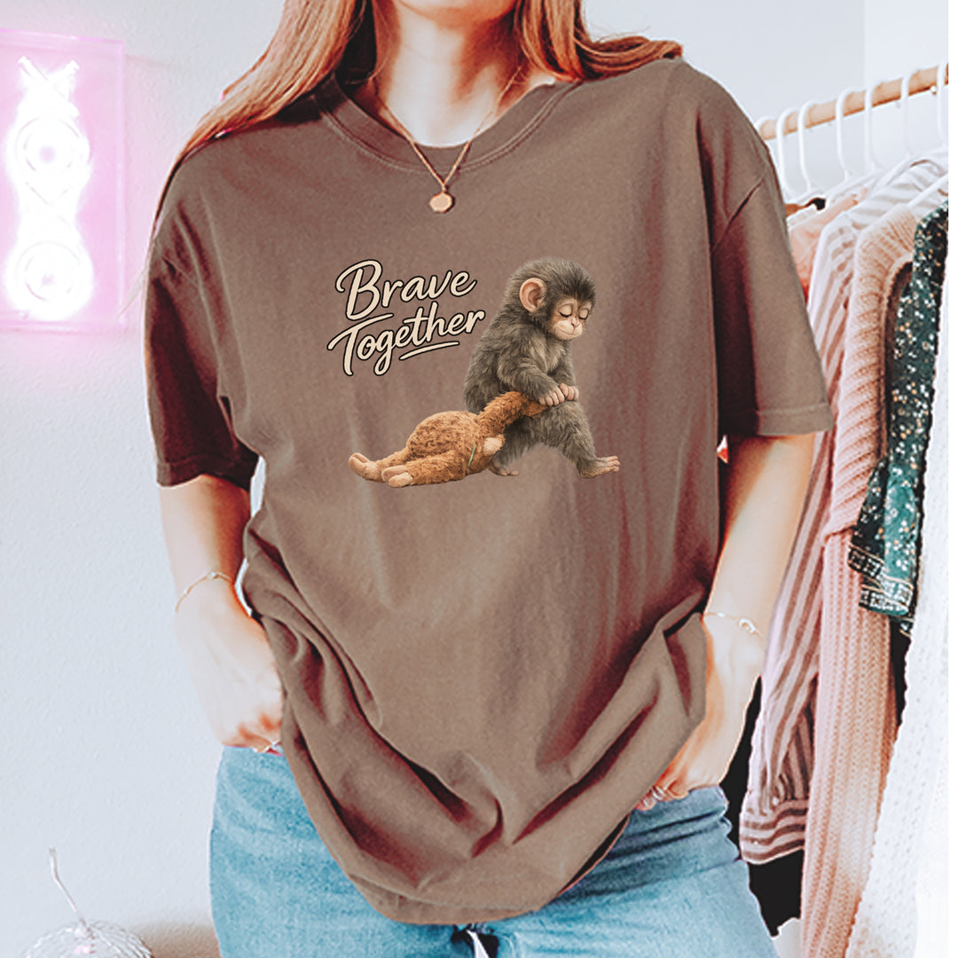 Punch Brave Together Stuffed Animal Vintage Soft Unisex T-shirt 