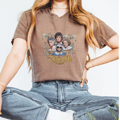 Golden Chain Thug Life Girls Vintage Soft Unisex T-shirt 