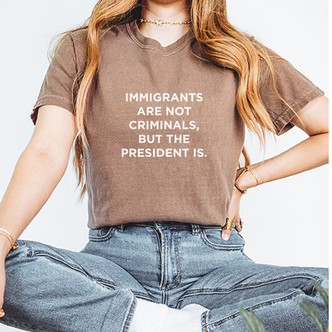 Immigrants Are Not Criminals Vintage Soft Unisex T-shirt 