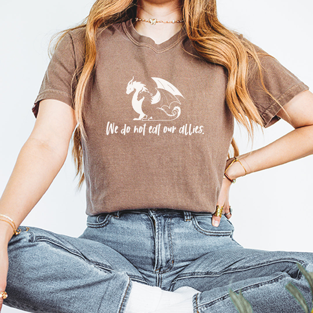 We Do Not Eat Our Allies Fourth Wing Basgiath Vintage Soft Unisex T-shirt 