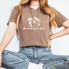 We Do Not Eat Our Allies Fourth Wing Basgiath Vintage Soft Unisex T-shirt 