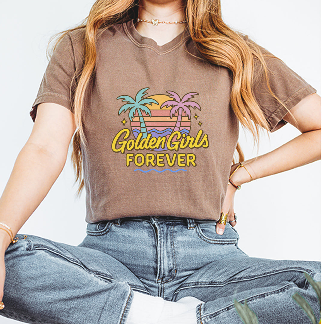 Golden Girls Forever Retro Sunset Vintage Soft Unisex T-shirt 