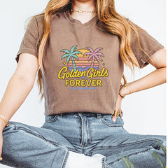Golden Girls Forever Retro Sunset Vintage Soft Unisex T-shirt 