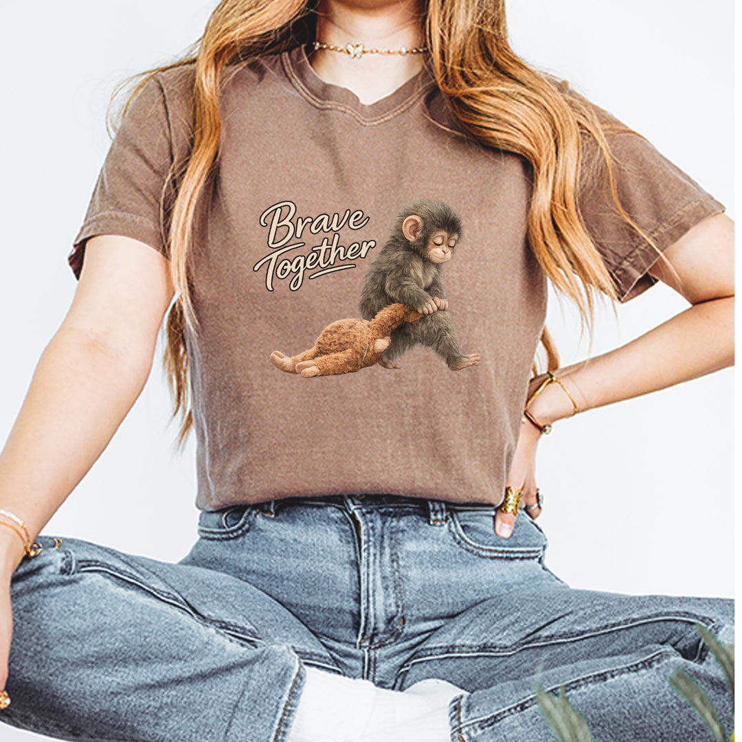 Punch Brave Together Stuffed Animal Vintage Soft Unisex T-shirt 