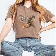 Punch Brave Together Stuffed Animal Vintage Soft Unisex T-shirt 