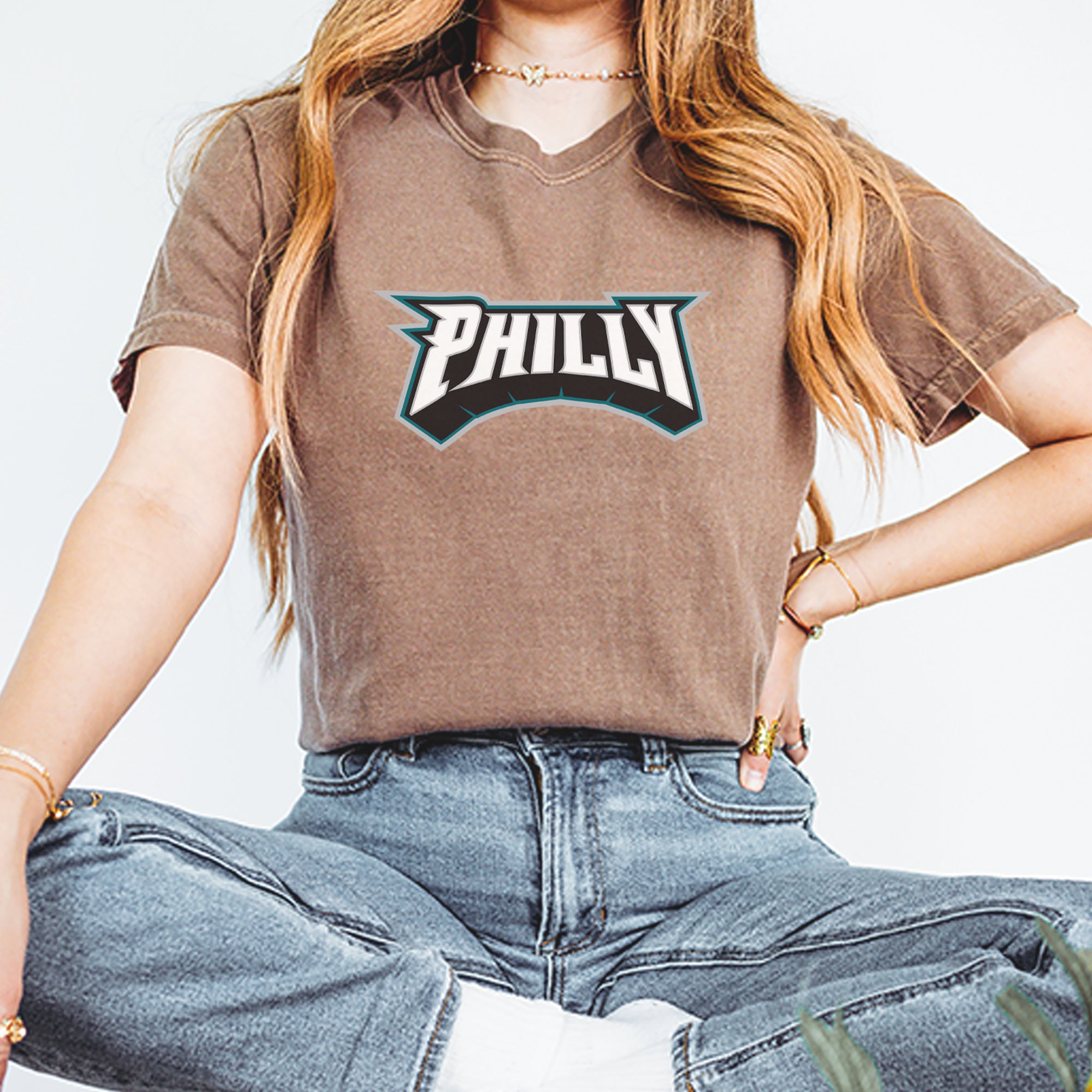 Philly Bold Block Throwback Vintage Soft Unisex T-shirt 