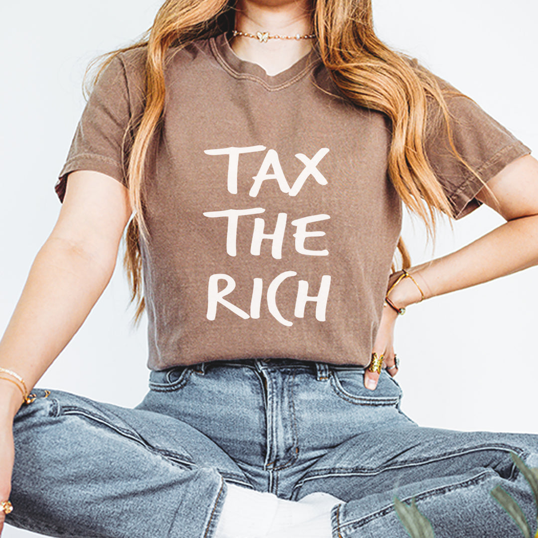 Tax the Rich Protest Wealth Inequality Vintage Soft Unisex T-shirt 
