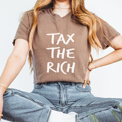 Tax the Rich Protest Wealth Inequality Vintage Soft Unisex T-shirt 